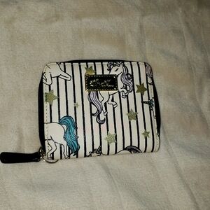 Betsey Johnson Unicorn zip wallet